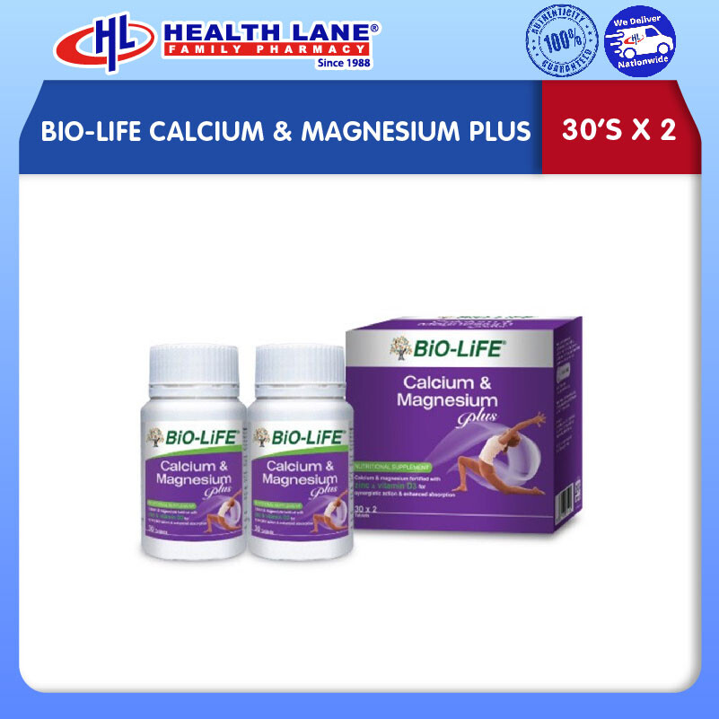 BIO-LIFE CALCIUM & MAGNESIUM PLUS (30'SX2)